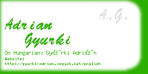 adrian gyurki business card